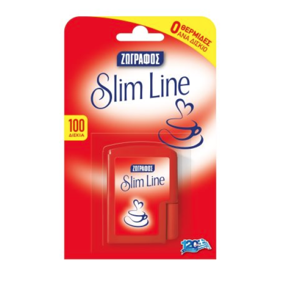ΖΩΓΡΑΦΟΣ SLIM LINE ΓΛΥΚΑΝΤΙΚΟ 100 ΔΙΣΚΙΑ